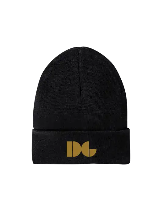 Recycled Black Beanie w/DG Logo