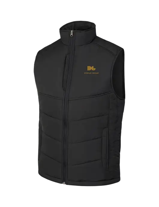 Black/Black Puffy Vest w/Display Group Logo