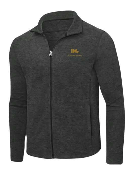 Charcoal Heather Microfleece Full-Zip Jacket w/Display Group Logo