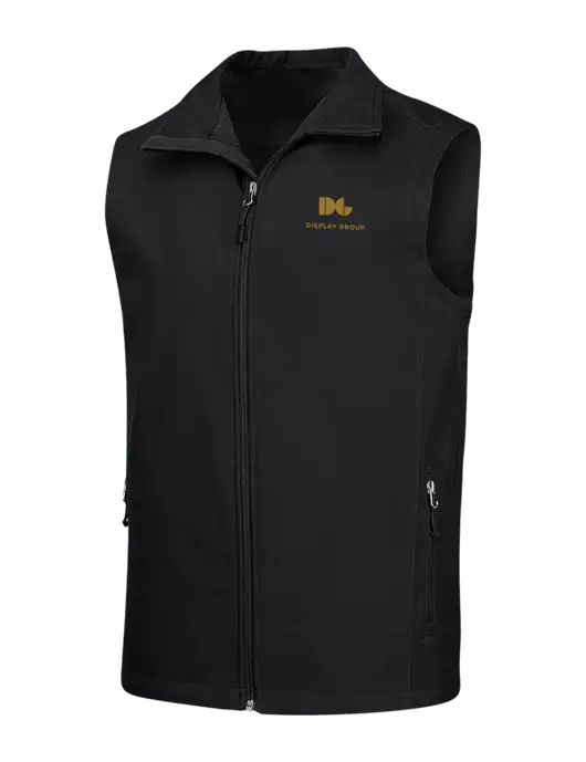 Black Core Soft Shell Vest w/Display Group Logo
