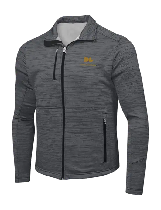 Dark Grey Digi Stripe Fleece Jacket w/Display Group Logo