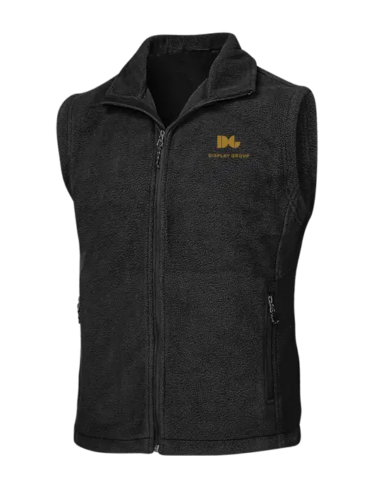 Black Fleece Vest w/Display Group Logo