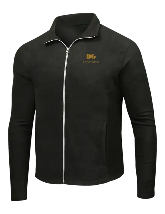 Black Microfleece Jacket w/Display Group Logo