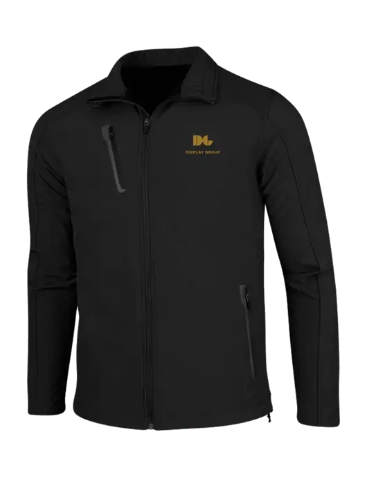 Black Welded Softshell Jacket w/Display Group Logo