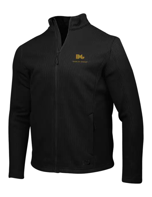 OGIO Blacktop Grit Fleece Jacket w/Display Group Logo