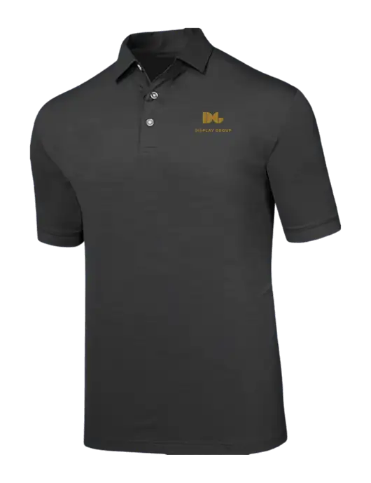 Callaway Black Fashion Tonal Polo w/Display Group Logo