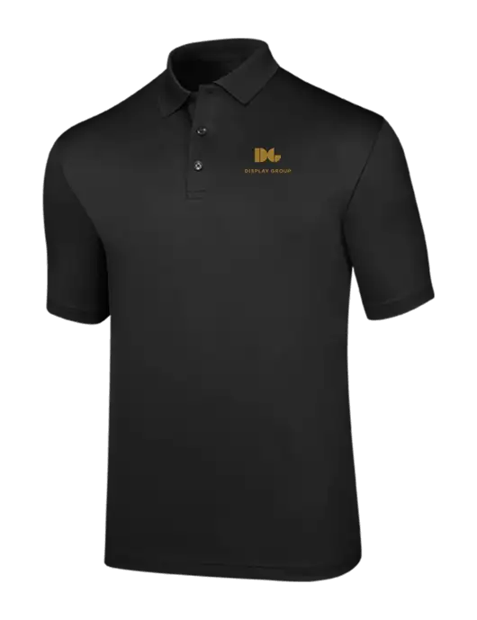 Callaway Opti-Dri Black Chev Polo w/Display Group Logo