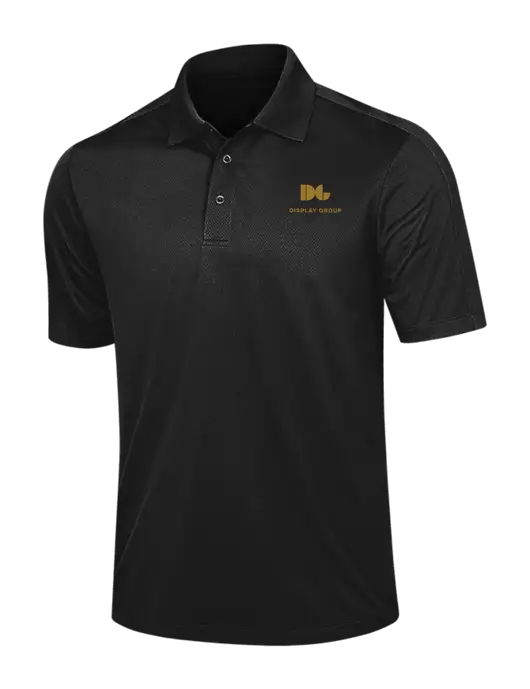 Black Diamond Textured Jacquard Polo w/Display Group Logo