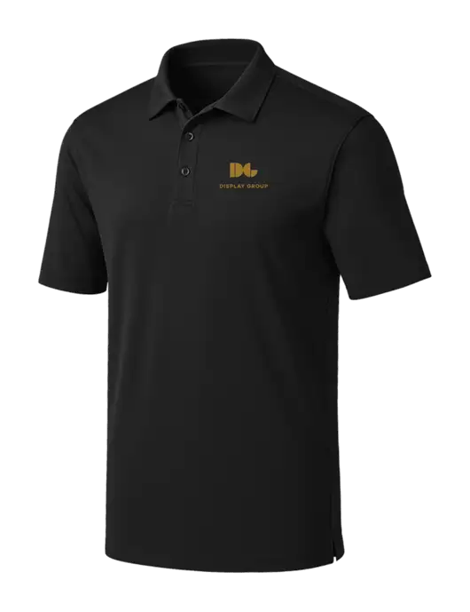 Black Silk Touch Performance Polo w/Display Group Logo
