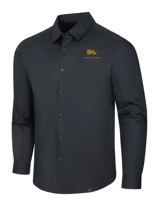 OGIO Black Commuter Woven Shirt w/Display Group Logo