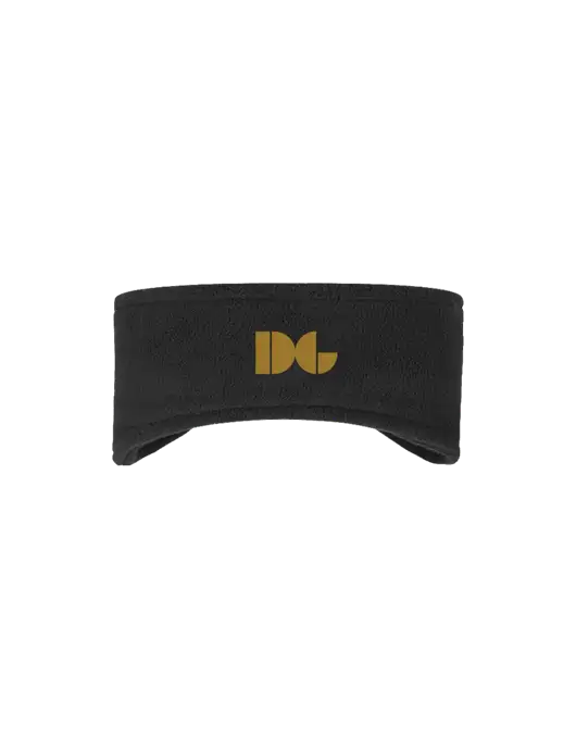 Black Stretch Fleece Headband w/DG Logo