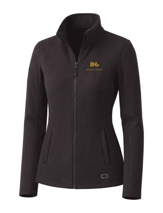 OGIO Blacktop Womens Grit Fleece Jacket w/Display Group Logo