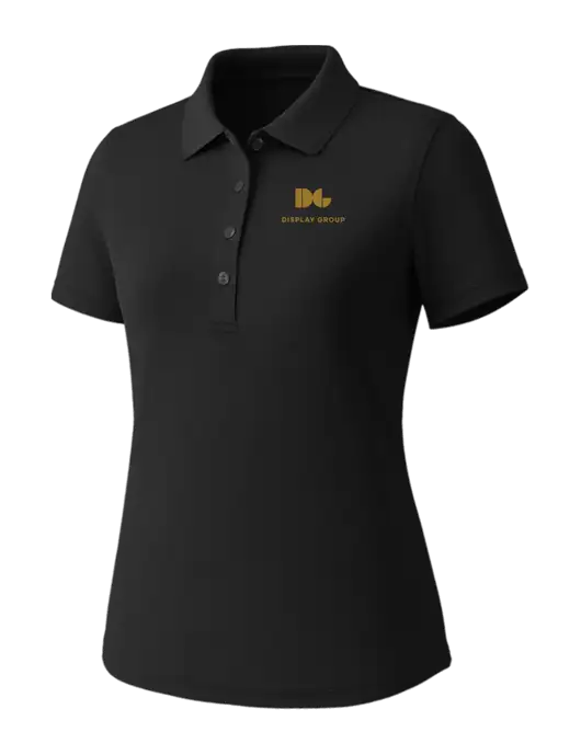 Callaway Womens Core Black Performance Polo w/Display Group Logo