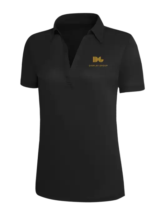 Black Silk Touch Womens Performance Polo w/Display Group Logo