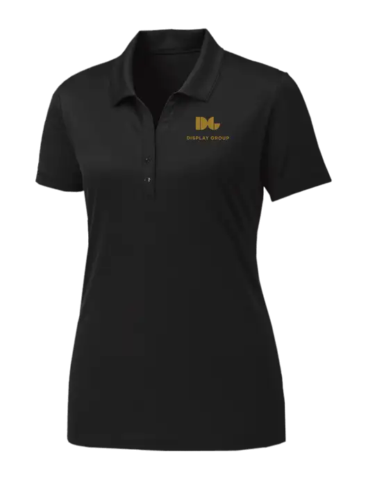 Womens Black PosiCharge Competitor Polo w/Display Group Logo