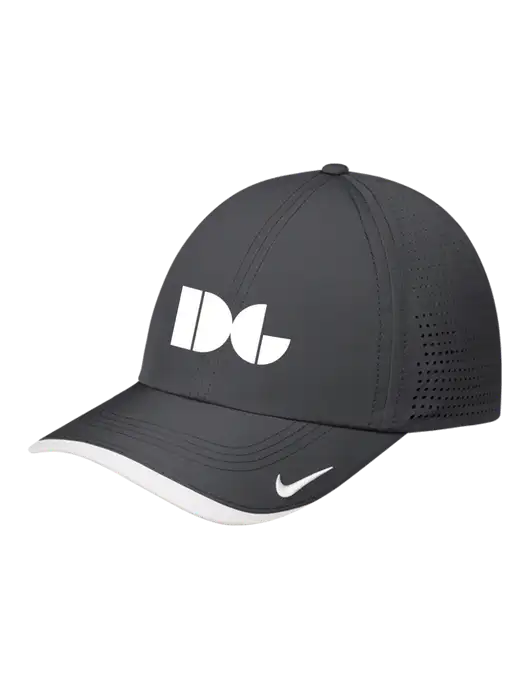 Nike Dark Grey/White Dri-FIT Perforated Performance Cap w/DG Logo