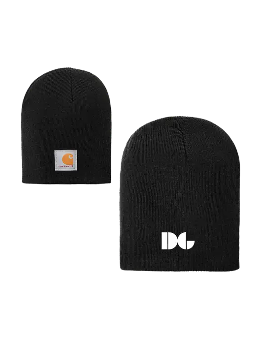Carhartt Black Acrylic Knit Hat w/DG Logo