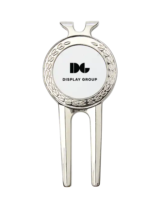 Silver Divot Tool, 1.5 x 3 w/Display Group Logo